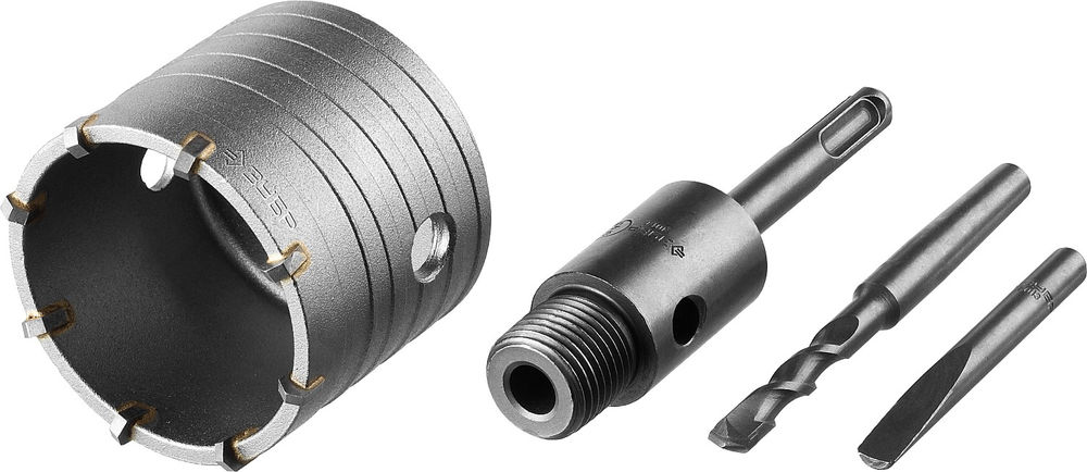 Коронка по бетону с державкой 68 мм, SDS-plus, 8Т ЗУБР Профессионал 2918-68_z01