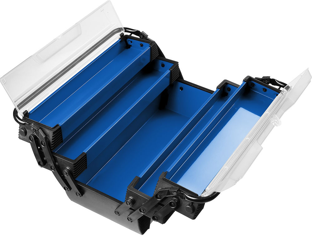 Ящик 454 х 210 х 230 мм 18 металлический для инструментов Профессионал ЗУБР ДОКА-18 38163-18