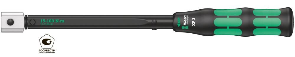 Click-Torque XP 3 Ключ динамометрический, предустановлен 15 Нм, для насадок 9x12 мм, 15-100 Нм, 332 мм, левая/правая резьба (WE-075672)
