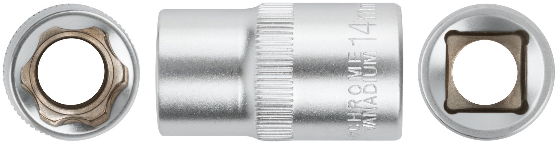 Головка 6-гранная CrV 1/2 14 мм