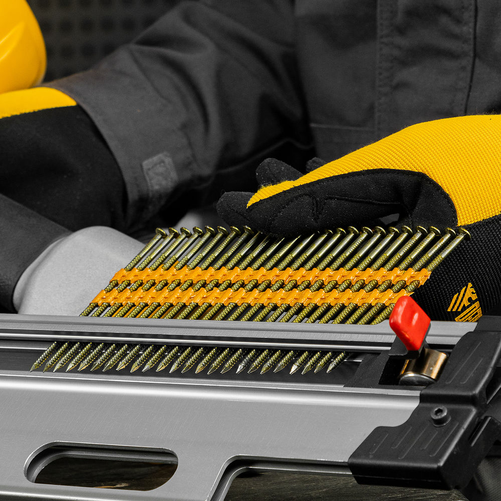 Гвозди для пнев. нейлера (крашен.) длина - 90 мм, диам. - 3,05 мм, 2000 шт. Denzel (57700)