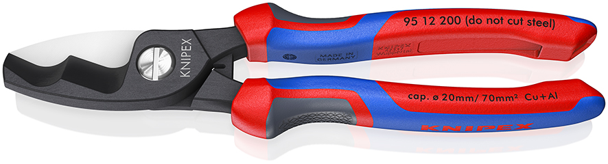 Кабелерез O 20 мм 70 мм? с двойными режущими кромками длина 200 мм фосфатированный 2-комп ручки SB KN-9512200SB