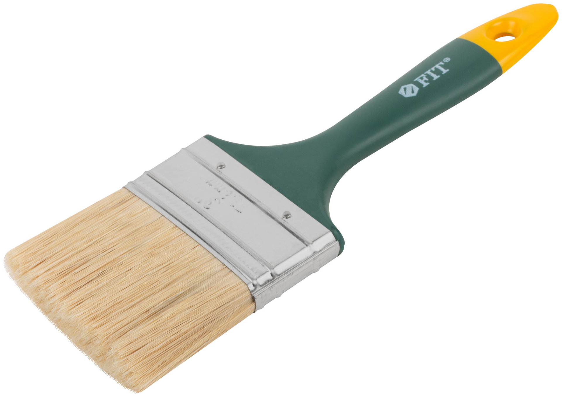 Кисть флейцевая Контур, натур.светлая щетина, пластиковая ручка 3 (75 мм) (01167)