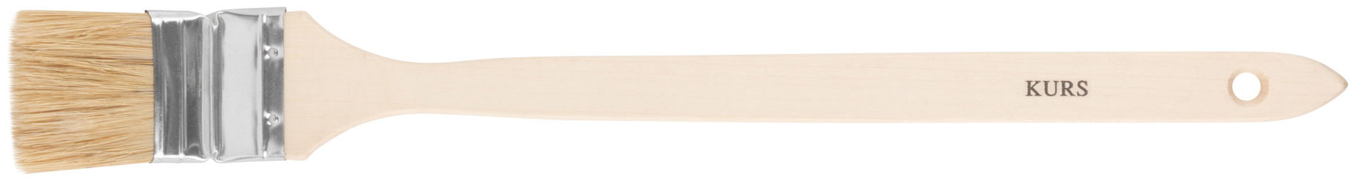 Кисть радиаторная, натур. светлая щетина, деревянная ручка 2 (50 мм) (00875)