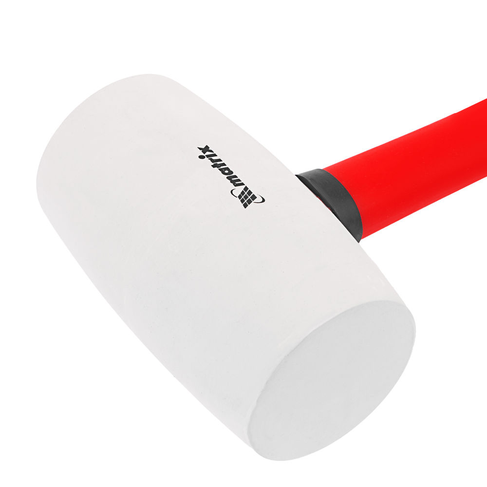 Киянка резиновая, 910 г, белая резина, фибергласовая рукоятка Matrix