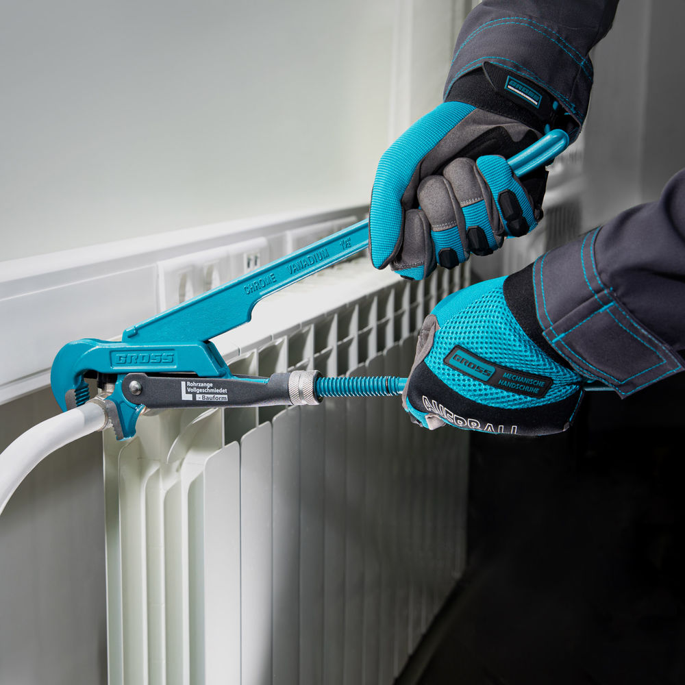 Ключ трубный рычажный 1.5, №2, цельнокованый, CrV, тип L Gross