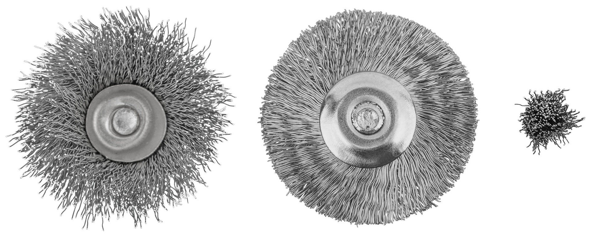 Корщетки из нержавеющей стали, набор 3 шт. (36906)