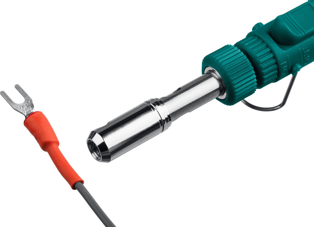 Газовый паяльник SolderGas, 70 A, 30–70 Вт, 1300°С, горелка, фен, набор 3 в 1 KRAFTOOL 55504-H3