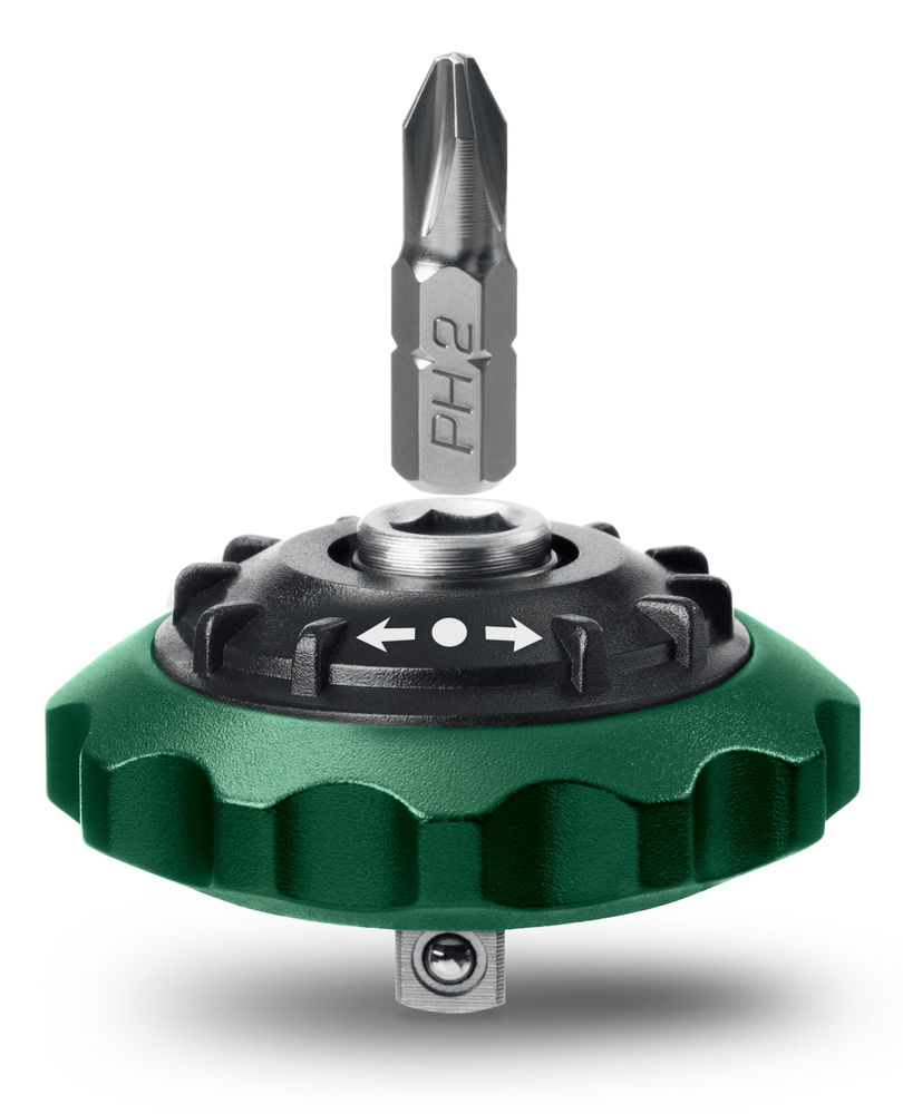 Трещотка реверсивная суперкомпактная для бит и головок SPACE Ratchet KRAFTOOL 25890