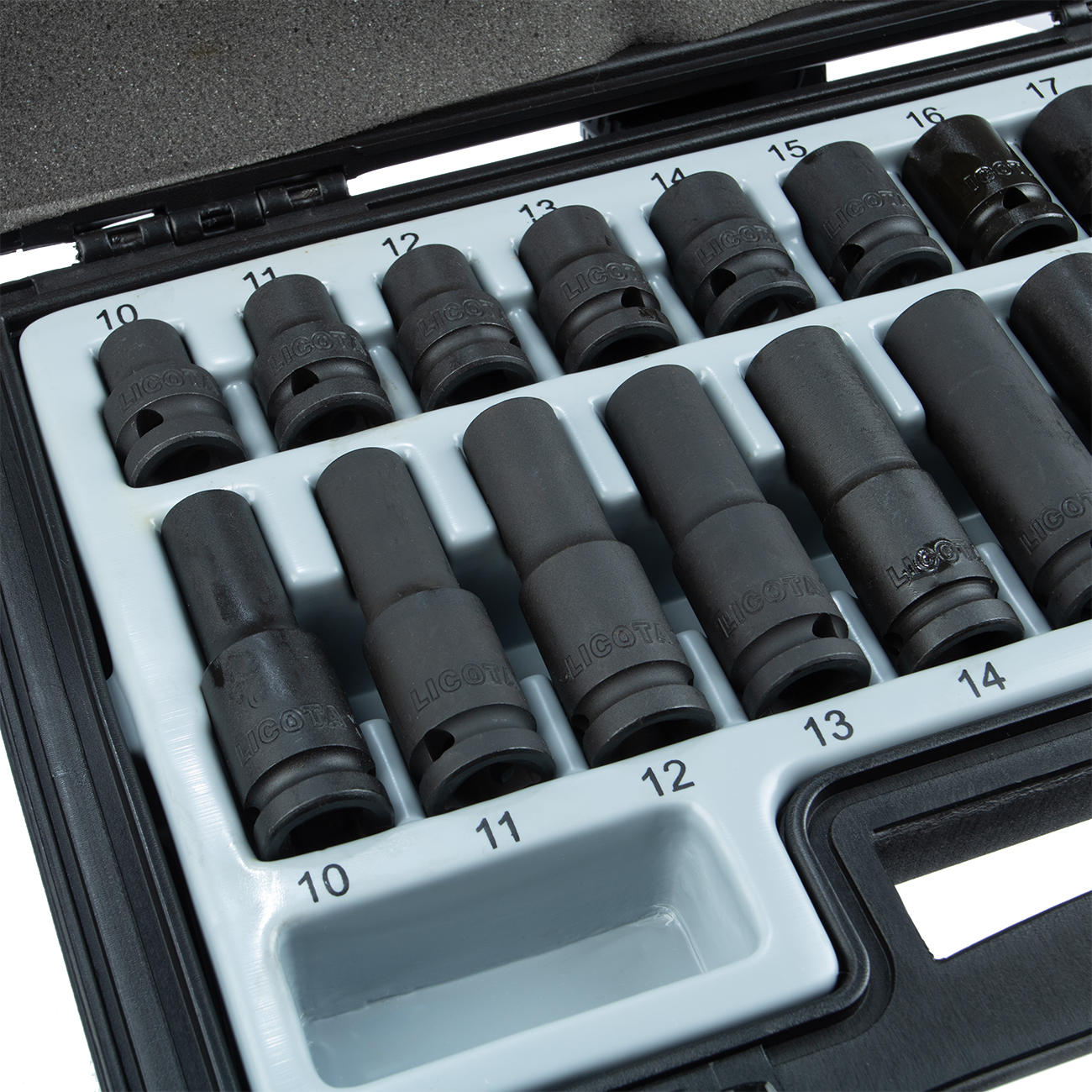 Набор ударных головок 20 пр., 10-19 мм, стандартные, глубокие 1/2 Licota PIS-K3