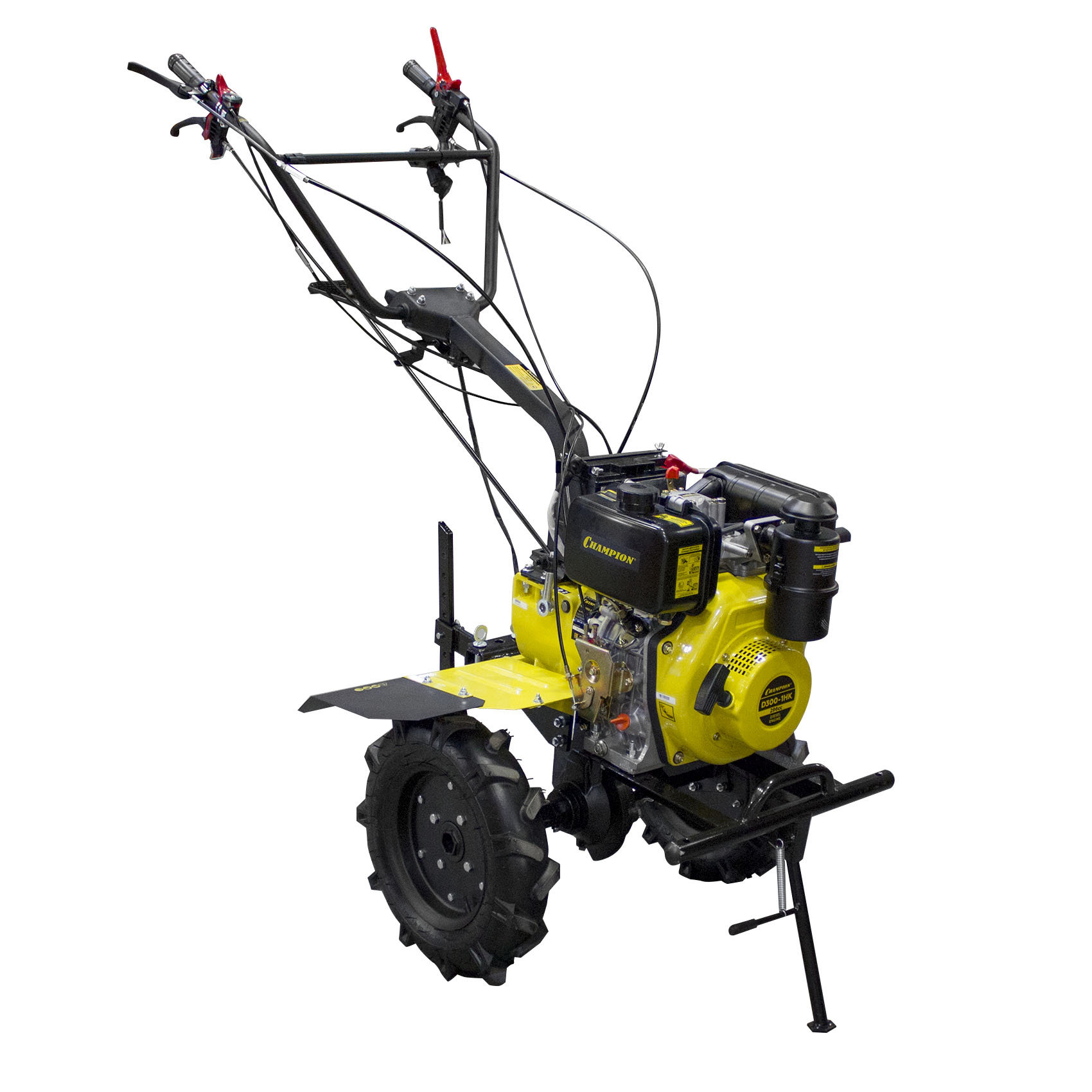 Мотоблок Champion DC1163E (5,8лс 2F/1R 80-110см 30см 3,5л 141кг, колеса 4/10 ВОМ) (DC1163E)