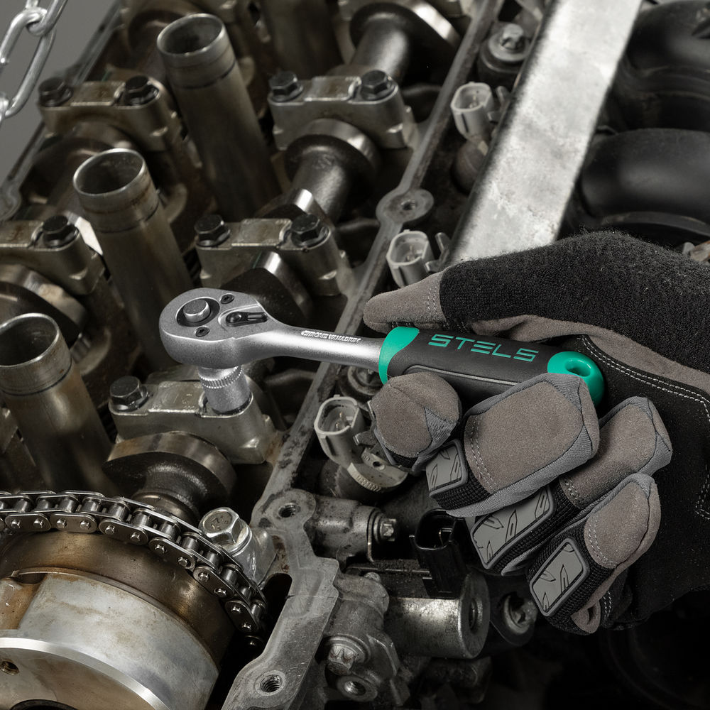 Набор инструментов, 1/2, 1/4, CrV, пластиковый кейс 88 предметов Stels