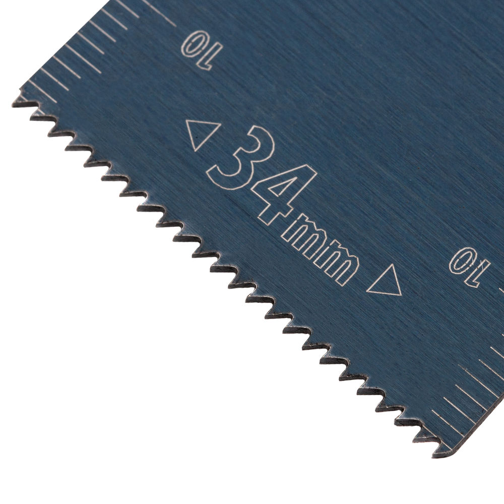 Насадка для МФИ режущая пазовая прямая, HCS, по дереву, 34 х 1.4 мм, мелкий зуб Denzel (782312)