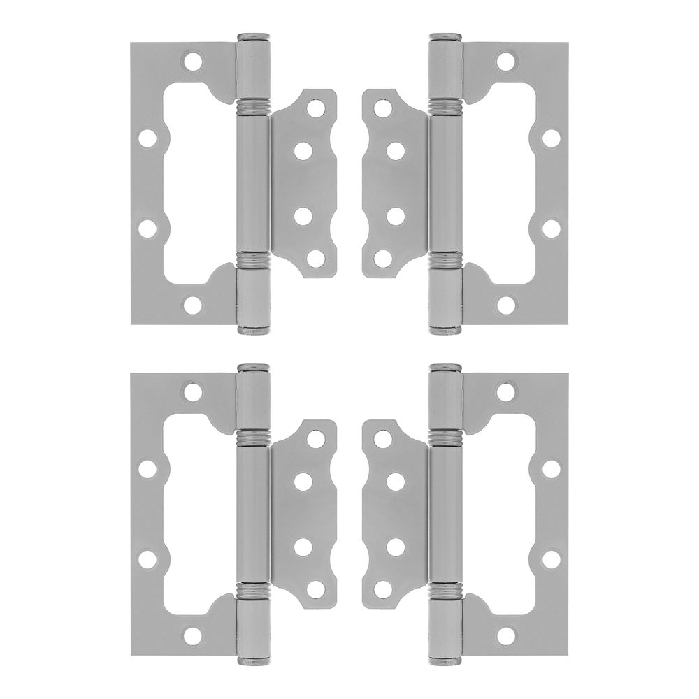 Петля накладная ПНУ-100, белая, 4 шт, (Металлист) (91565)