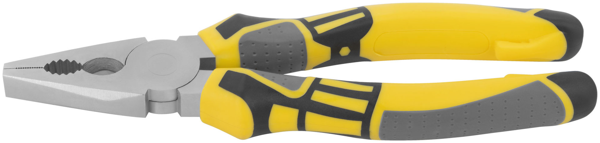 Плоскогубцы комбинированные Смарт, трехцветные прорезиненные ручки, никелевое покрытие 200 мм (50665)