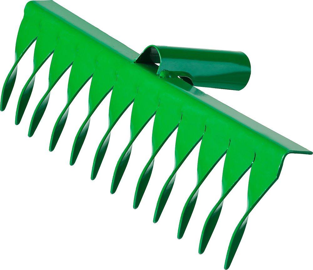 Грабли РОСТОК 312 x 72 мм, 12 витых зубцов, сталь, покрытие краска, без черенка 39600-12_z01