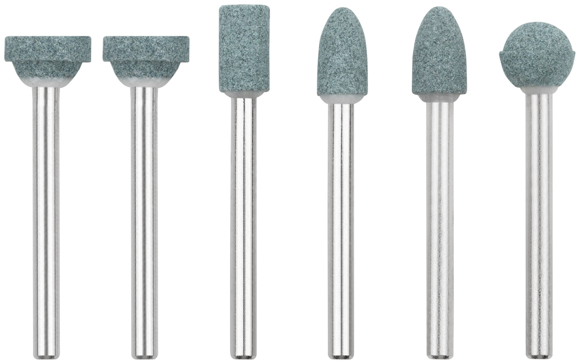 Шарошки силиконово-карбидные, мини, набор 6 шт. (36925)