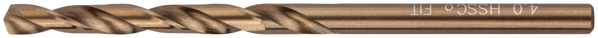 Сверла по металлу HSS с добавкой кобальта 5% Профи 4,0 мм (10 шт.) (33940)