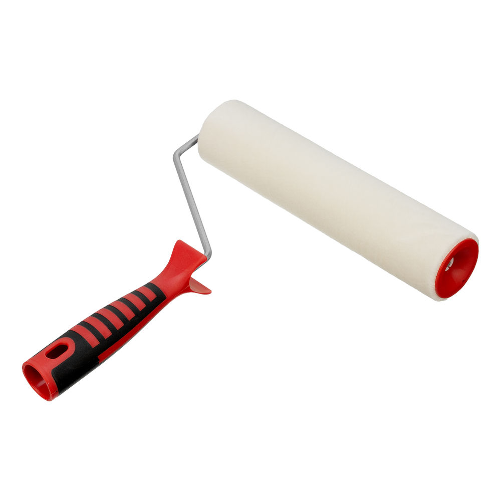 Валик Велюр с двухкомпонентной ручкой, 250 мм, ворс 4 мм, D 48 мм, D ручки 6 мм, шерсть Matrix (80663)