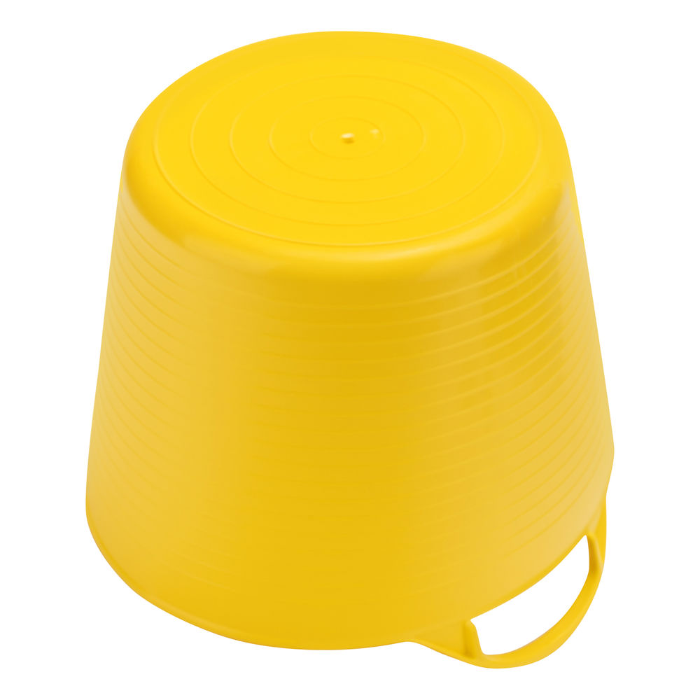 Ведро гибкое сверхпрочное, 28 л, желтое, Сибртех (67513)