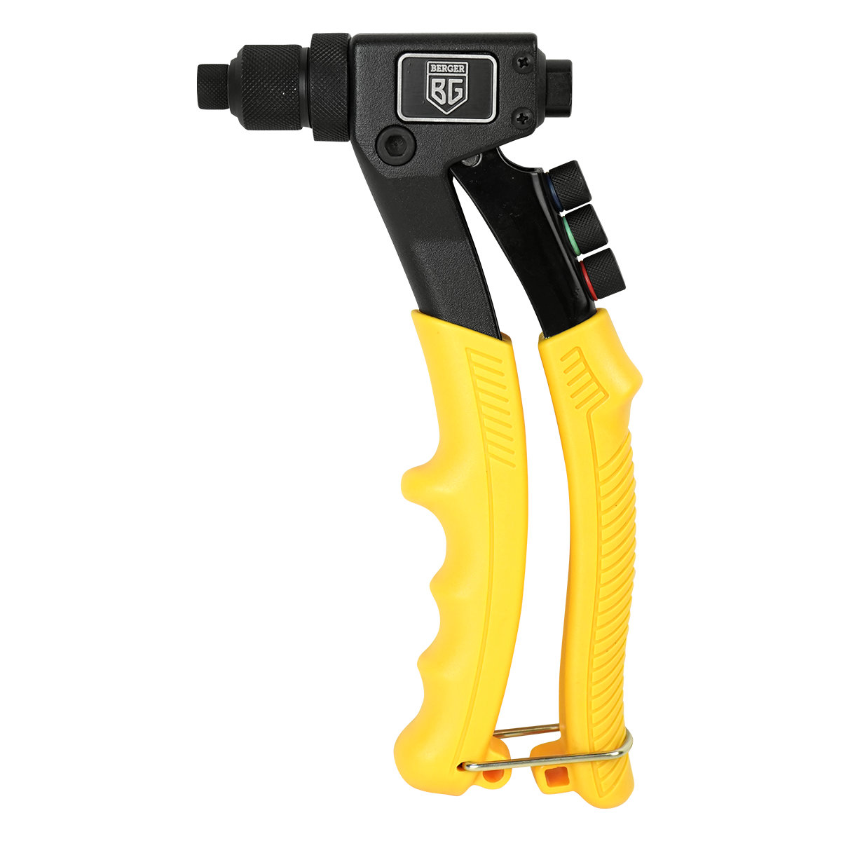 Заклепочник усиленный для вытяжных заклепок в кейсе BERGER BG4002