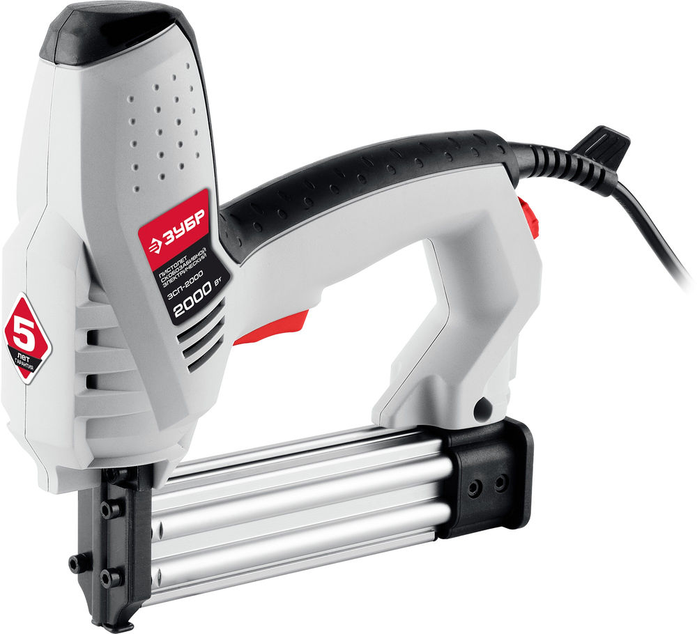 Степлер электрический 15–25 мм скоба, 15–30 мм гвоздь, 2000 Вт ЗУБР ЗСП-2000