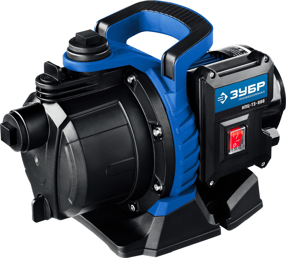 Насос центробежный поверхностный (садовый) 800 Вт ЗУБР Профессионал НПЦ-Т3-800