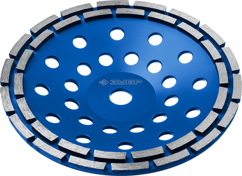 Чашка шлифовальная алмазная двухрядная d 230 мм ЗУБР Профессионал 33372-230_z01