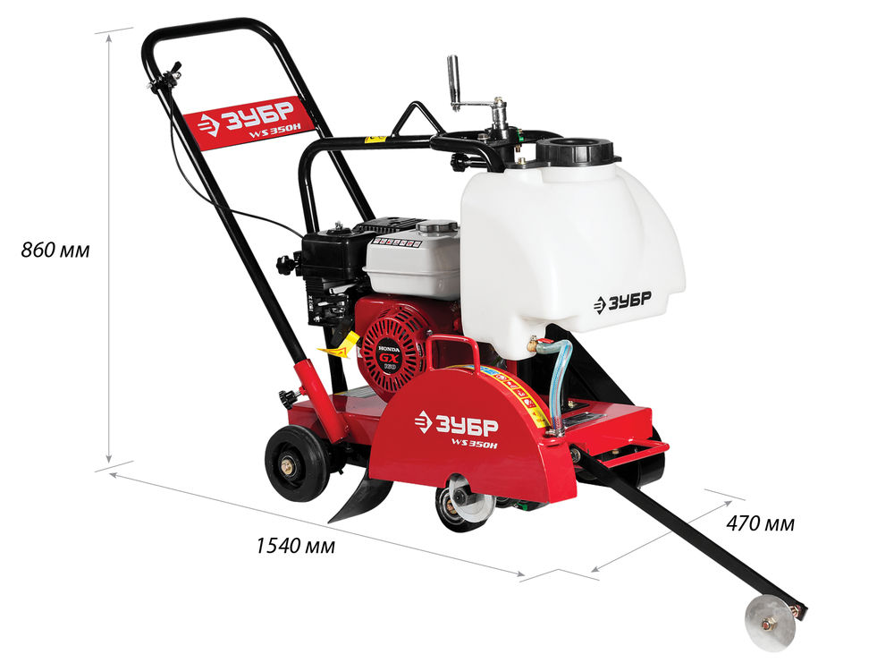 Швонарезчик бензиновый диск 350 мм, макс. рез 115 мм ЗУБР Профессионал ЗШБ-350 Х