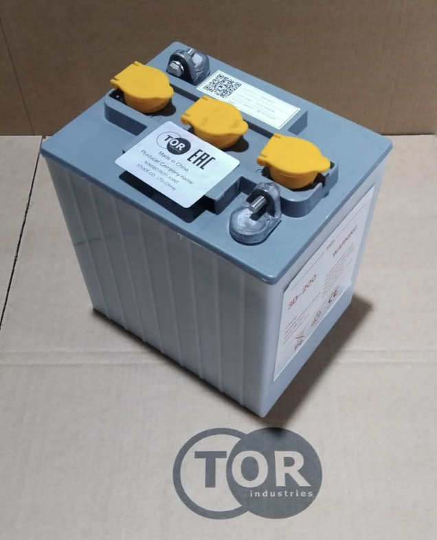 Аккумулятор свинцово-кислотный (WET) 6В/200Ач 245х190х280 для штaбeлеров CDDK/CDDR (1019598)