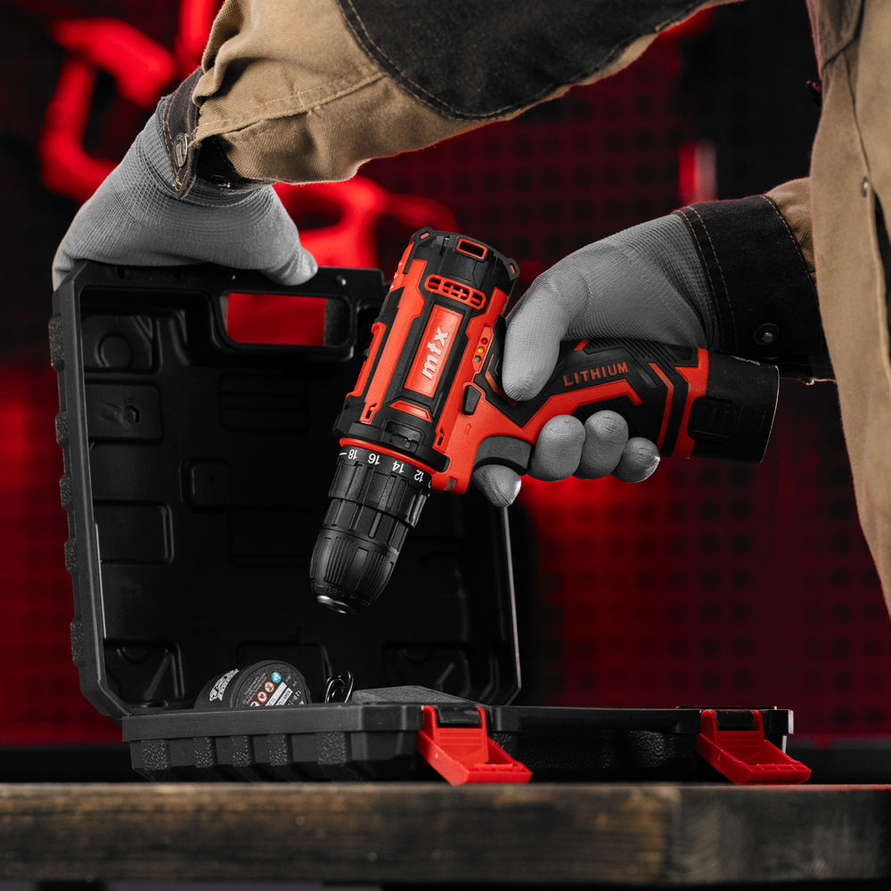 Дрель-шуруповерт аккумуляторная CDS-12, Li-Ion, 12 В// MTX (26183)