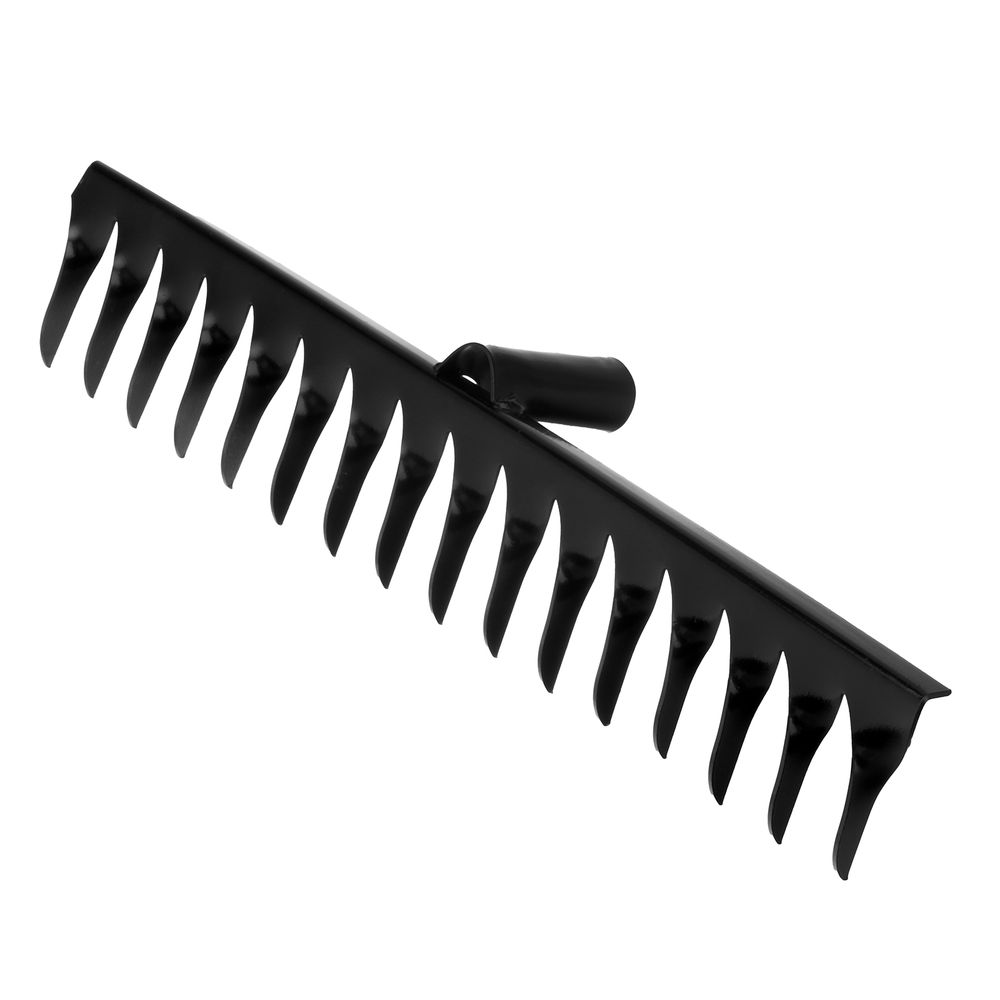 Грабли стальные, 420 мм, 16 витых зубьев, без черенка, Сибртех (61750)