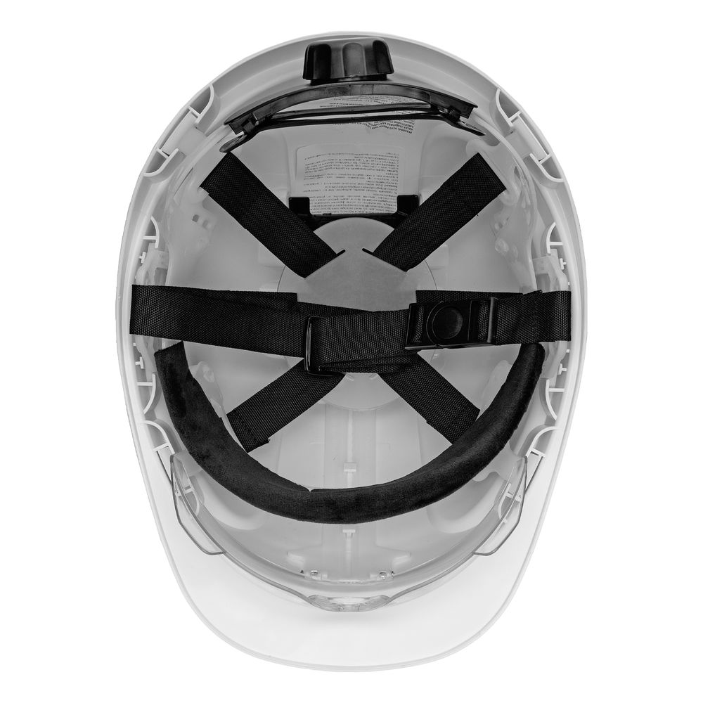 Каска защитная ударопр.«Форвард» (К-05)ABS/PC,комплект со встроен.очк.ОЧК-05 Форвард,белая Denzel (89205)