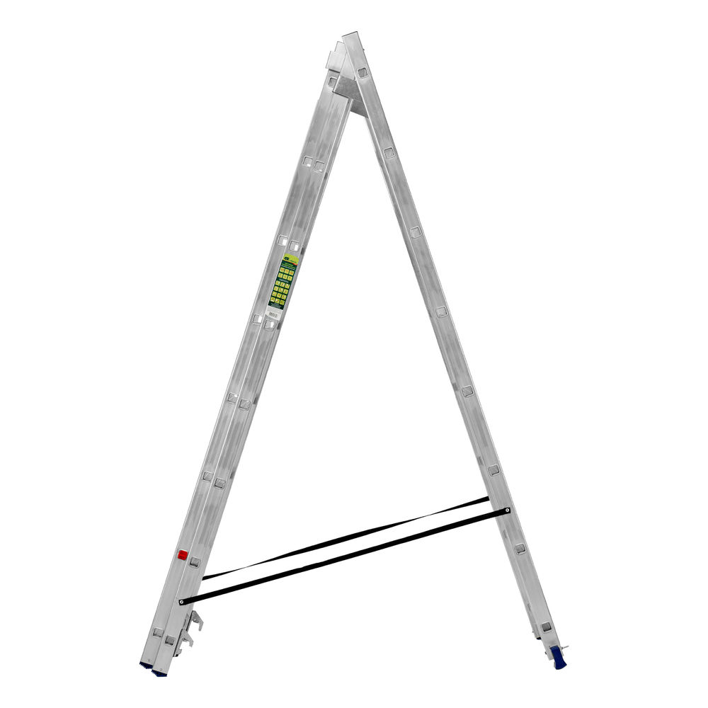 Лестница, 3 х 8 ступеней, алюминиевая, трехсекционная, Сибртех (97818)