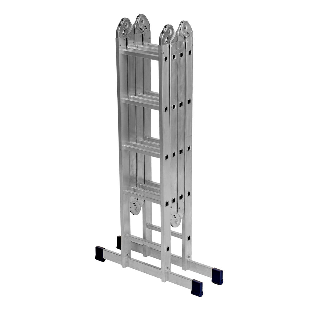 Лестница шарнирная алюминиевая, 2 х 4 + 2 х 5, Сибртех (97884)