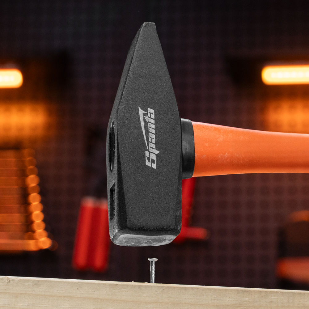 Молоток слесарный, 1500 г, фибергласовая обрезиненная рукоятка Sparta (10381)