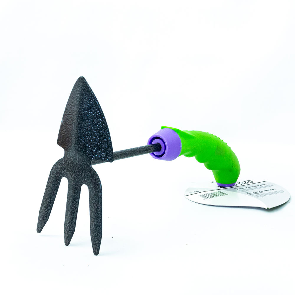 Мотыжка комбинир, профиль лепесток и 3-зубая, защ. покр, обрез. эргономичная рукоятка Palisad (623778)