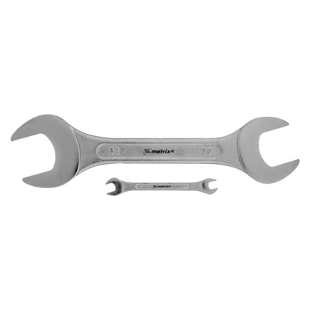 Набор ключей рожковых, 6 х 32 мм, 12 шт., CrV, хромированные Matrix (15278)