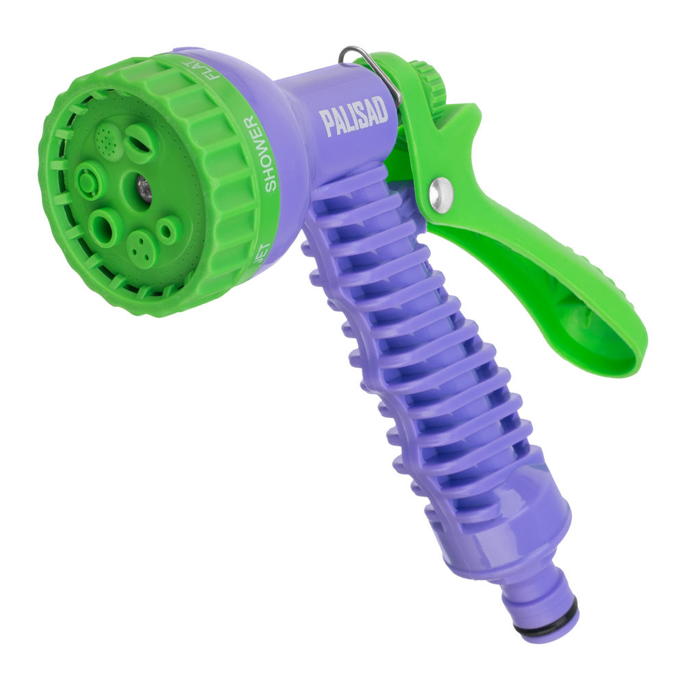 Набор поливочный, усиленый растягивающийся шланг 20 м, 7 режимов пистолет, соединитель, адаптер Palisad (67547)