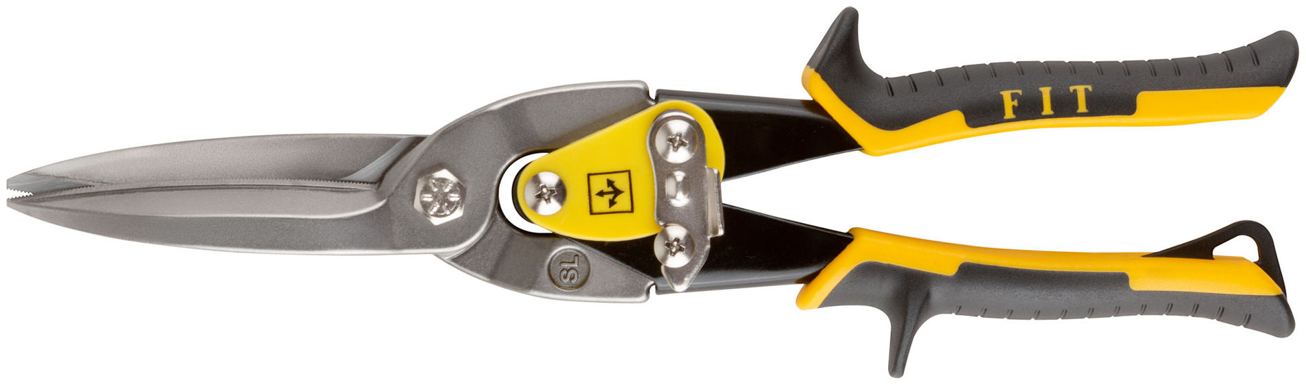 Ножницы по металлу усиленные CrMo Профи, прорезиненные ручки, удлиненные прямые 300 мм (41581)