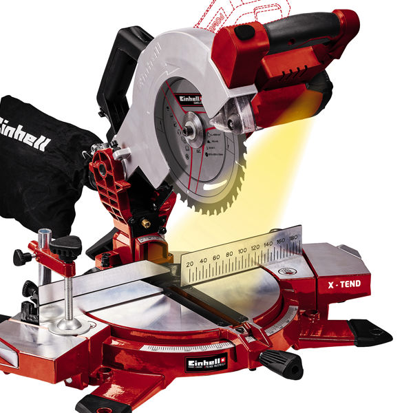 Пила торцовочная акк. Einhell PXC TE-MS 18/210 Li, 18В,210х30мм,пропил 120х60мм,без АКК и ЗУ (4300890)
