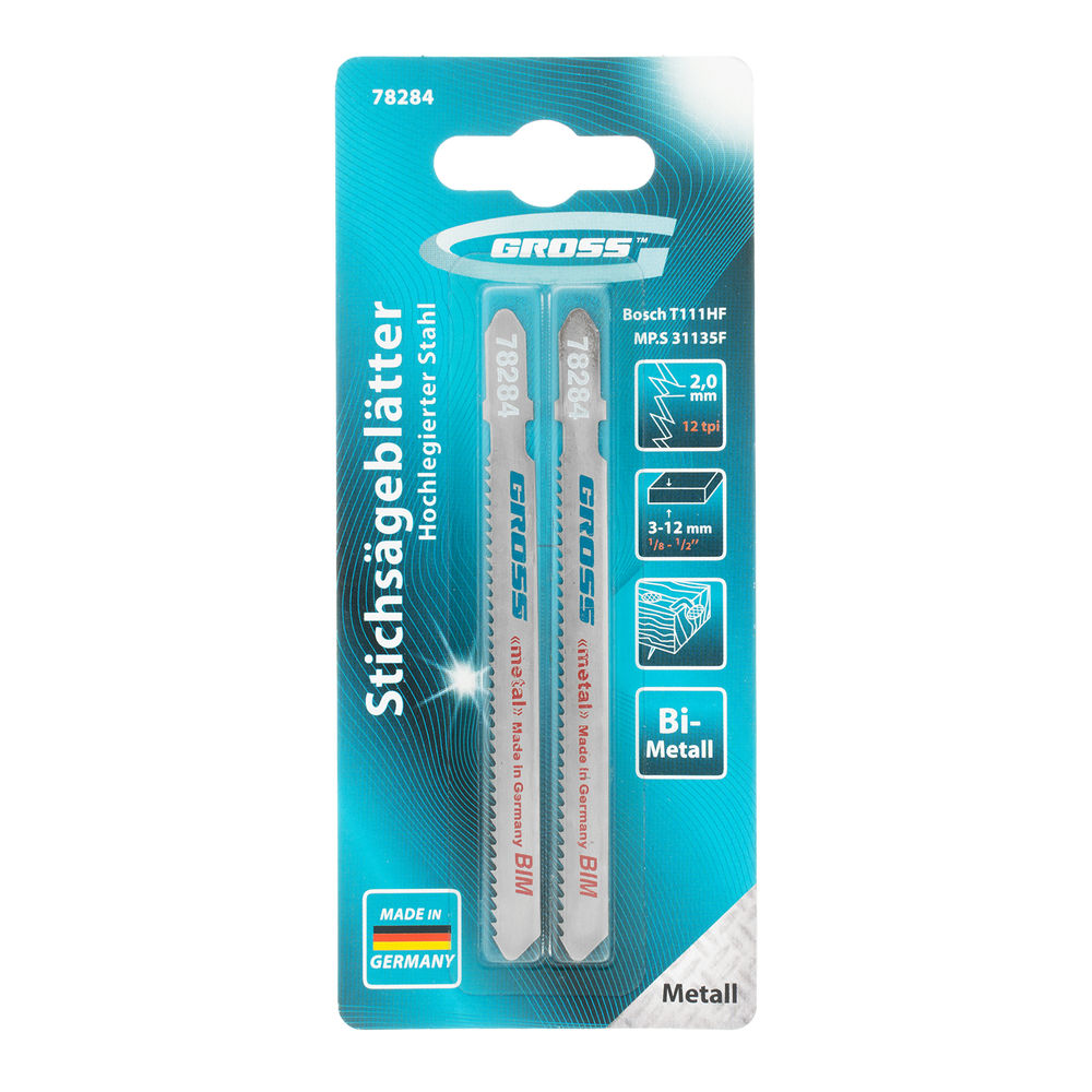 Полотна для электролобзика Profi, 2 шт, ( 31135F-T111HF ) Gross