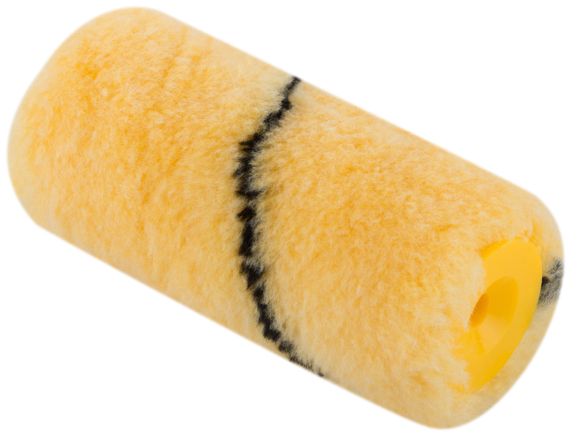 Ролик сменный полиакриловый бежевый с черной полосой миди, диам. 30/51 мм; ворс 10,5 мм, 100 мм (02627)