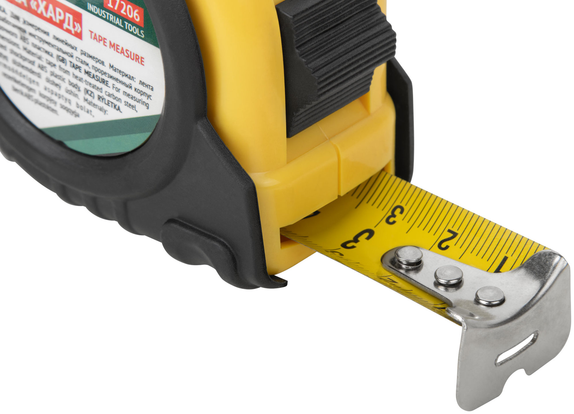 Рулетка прорезиненный корпус Хард 5 м x 25 мм