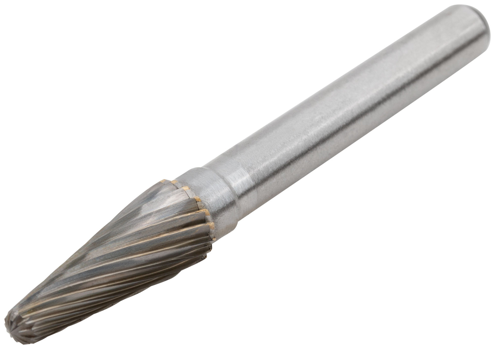 Шарошка карбидная Профи, штифт 6 мм, коническая с закруглением (36595)