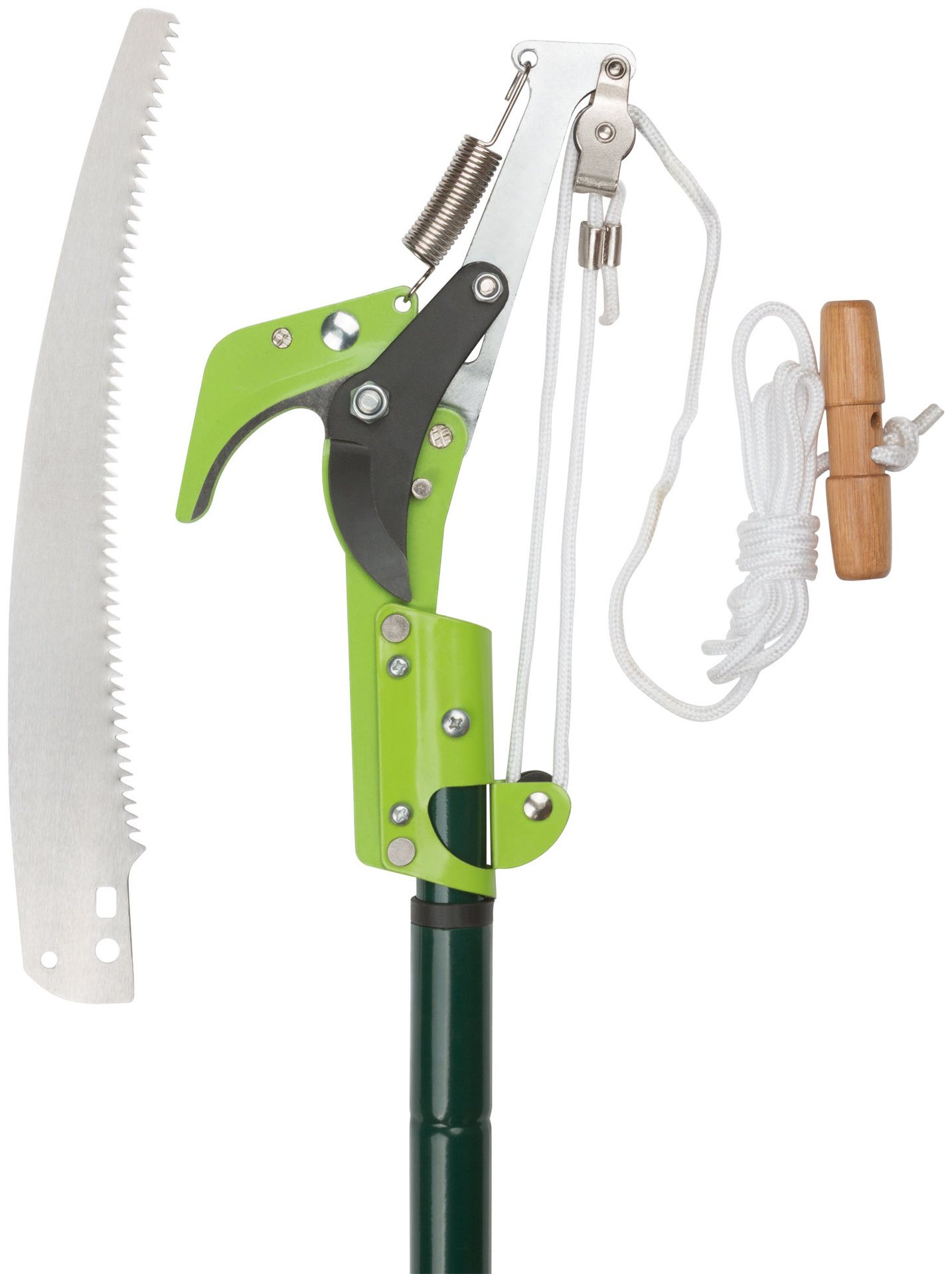 Сучкорез штанговый, лезвие 30 мм + пила 330 мм с телескопической стальной ручкой 1200-2400 мм (77151)