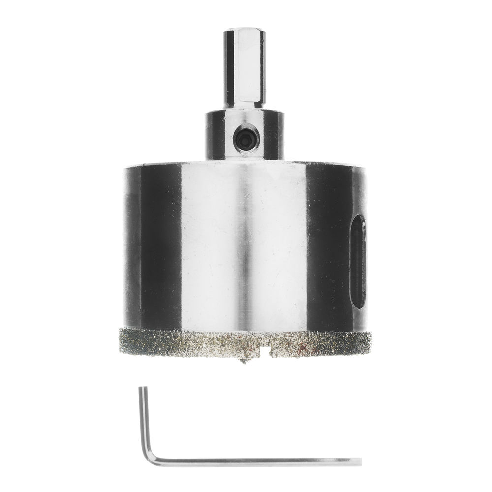 Сверло алмазное по керамограниту, 55 х 67 мм, трехгранный хвостовик Matrix (726553)