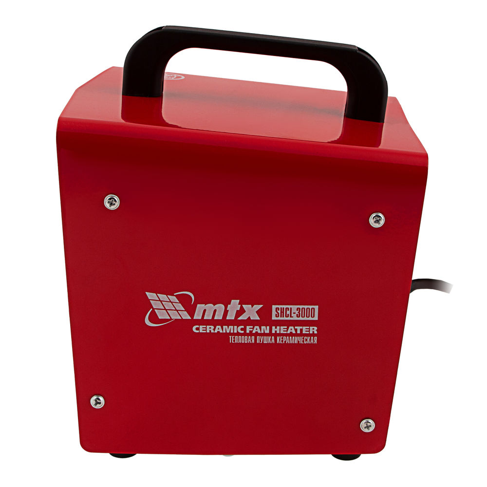 Тепловая пушка керамическая SHCL-3000, квадратная, 230 В, 480 м3/ч, 1/3 кВт// MTX (96403)