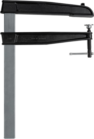 Струбцина чугунная 600/300 глубокий зажим, 7 кН, Т-ручка для высоких нагрузок TGN60T30K BE-TGN60T30K