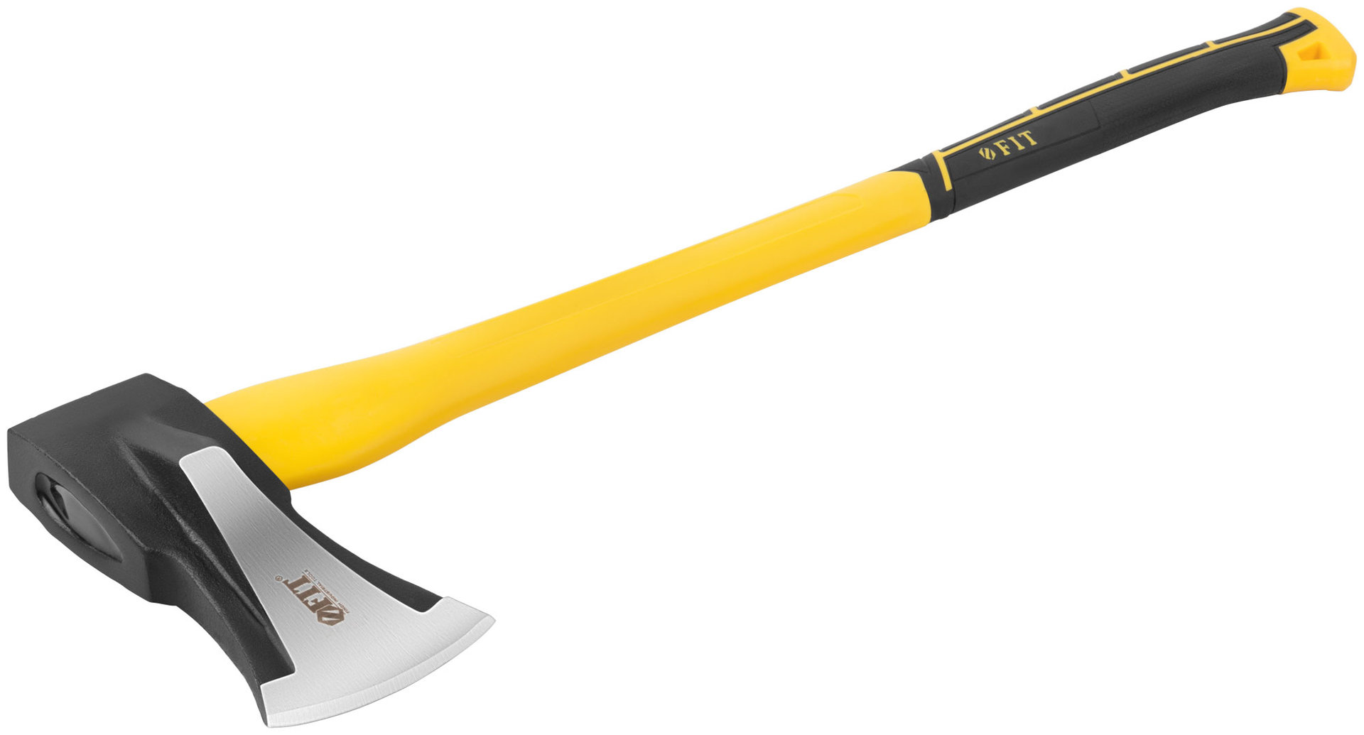 Топор-колун ушастый кованый, фиберглассовая длинная ручка 800 мм, 3000 гр.